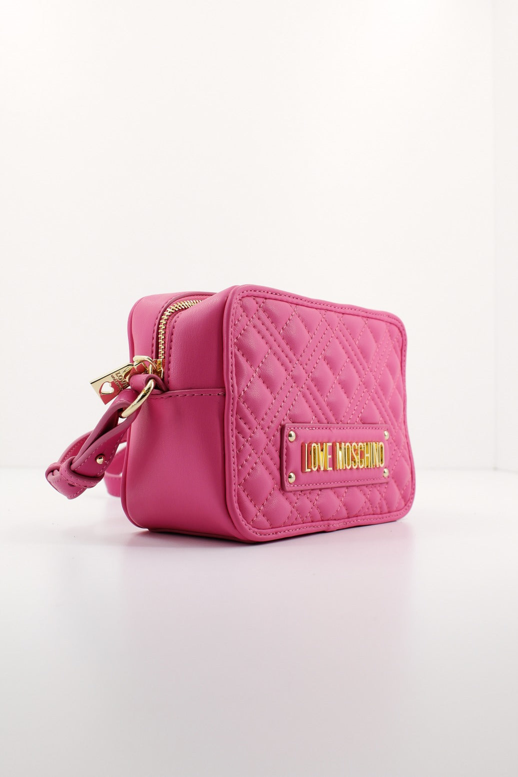 LOVE MOSCHINO BORSA QUILTED en color ROSA  (1)