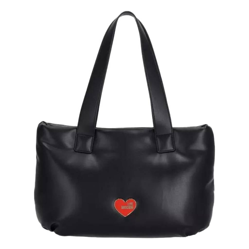 LOVE MOSCHINO BORSA PU en color NEGRO  (2)