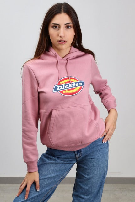 DICKIES  ICON LOGO HOODIE W en color ROSA  (2)