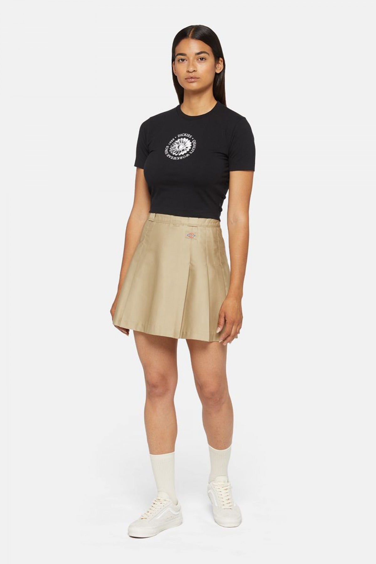 DICKIES ELIZAVILLE SKIRT en color MARRON CLARO  (4)