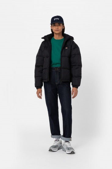 DICKIES ALATNA OVERSIZED PUFFER en color NEGRO  (4)