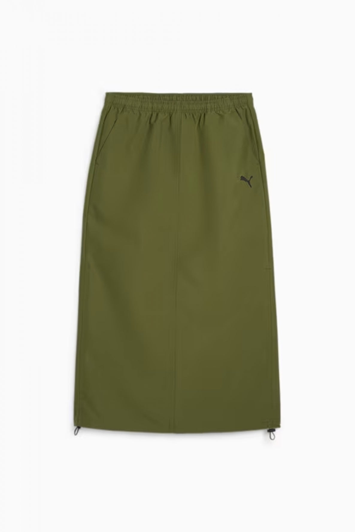 PUMA DARE TO MIDI WOVEN SKIRT en color VERDE  (2)