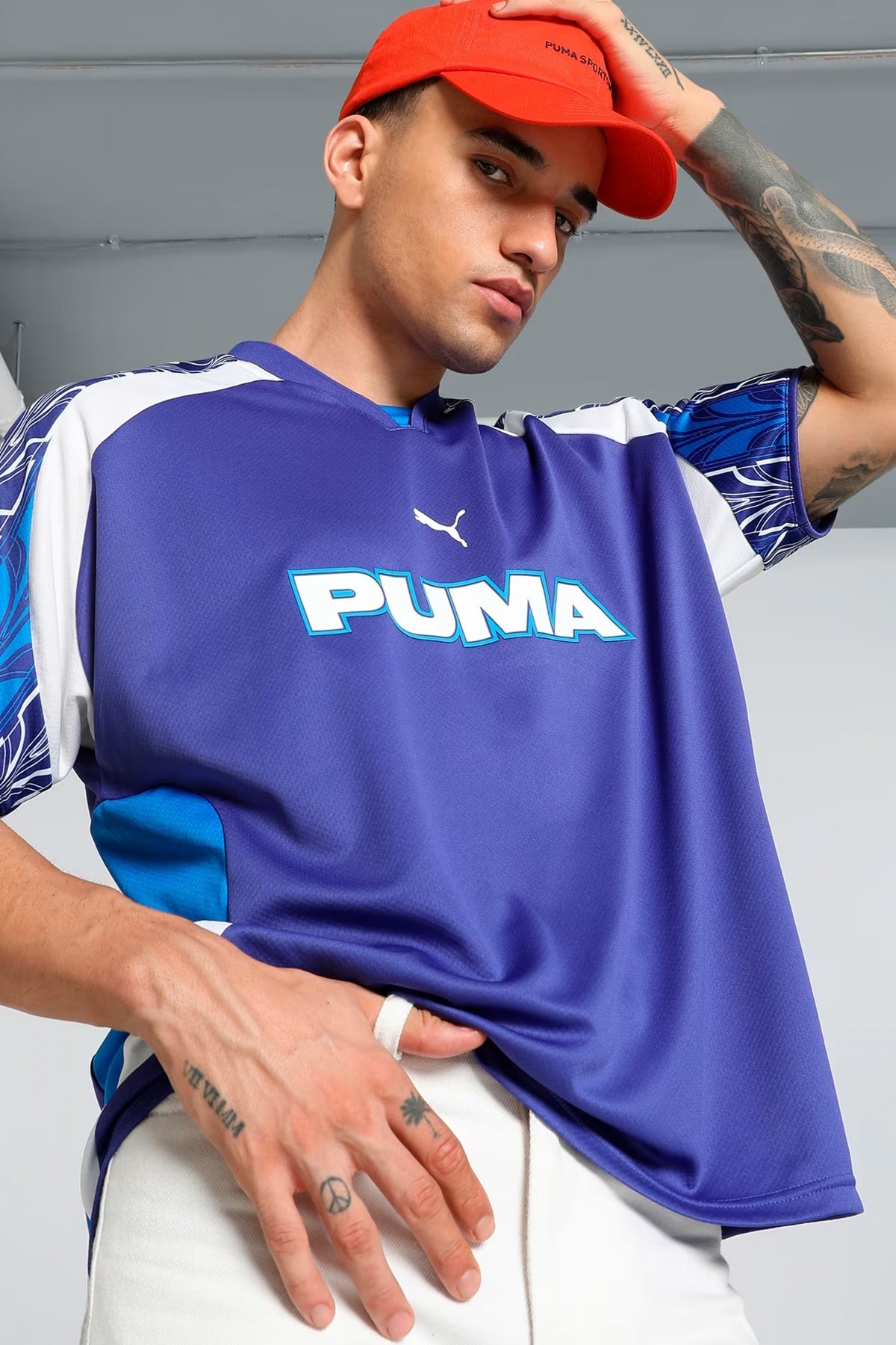 PUMA  FOOTBALL JERSEY en color AZUL  (1)