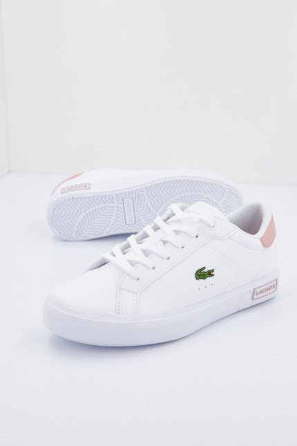 LACOSTE POWERCOURT   SUJ WHT/LT PNK en color BLANCO  (1)