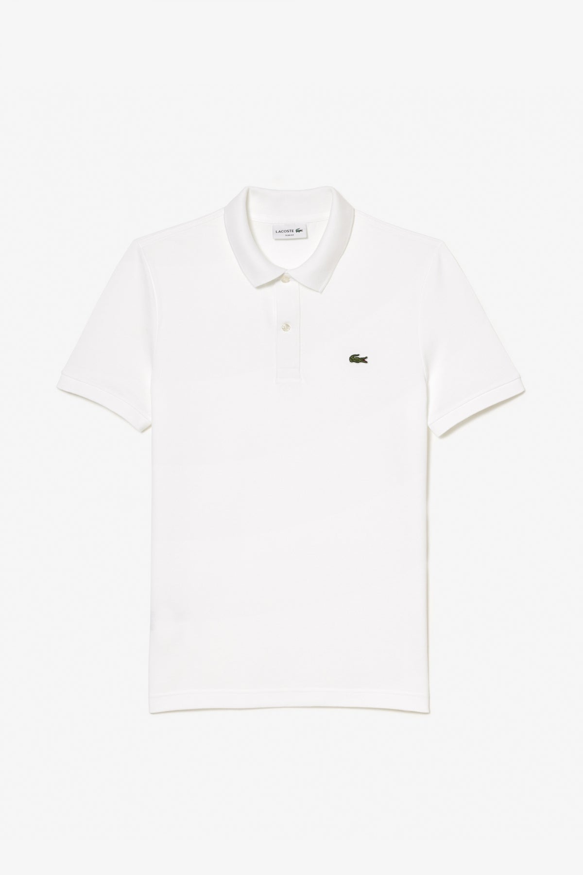 LACOSTE L SHORT SLEEVED RIBBED COLLAR S en color BLANCO  (2)