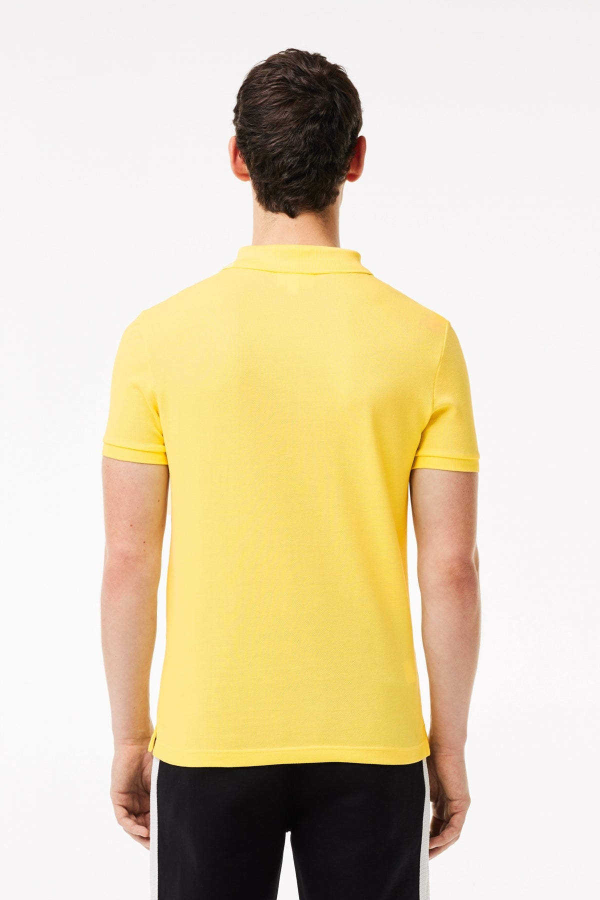 LACOSTE L SHORT SLEEVED RIBBED COLLAR S en color AMARILLO  (3)