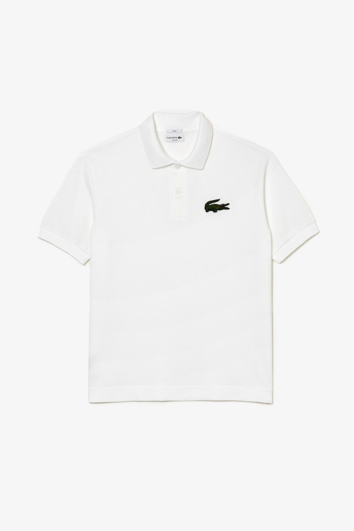 LACOSTE SHORT SLEEVED RIBBED COLLAR en color BLANCO  (1)