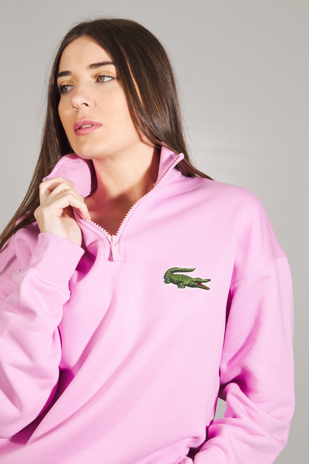 LACOSTE SWEATSHIRT LOOSE FIT en color ROSA  (4)