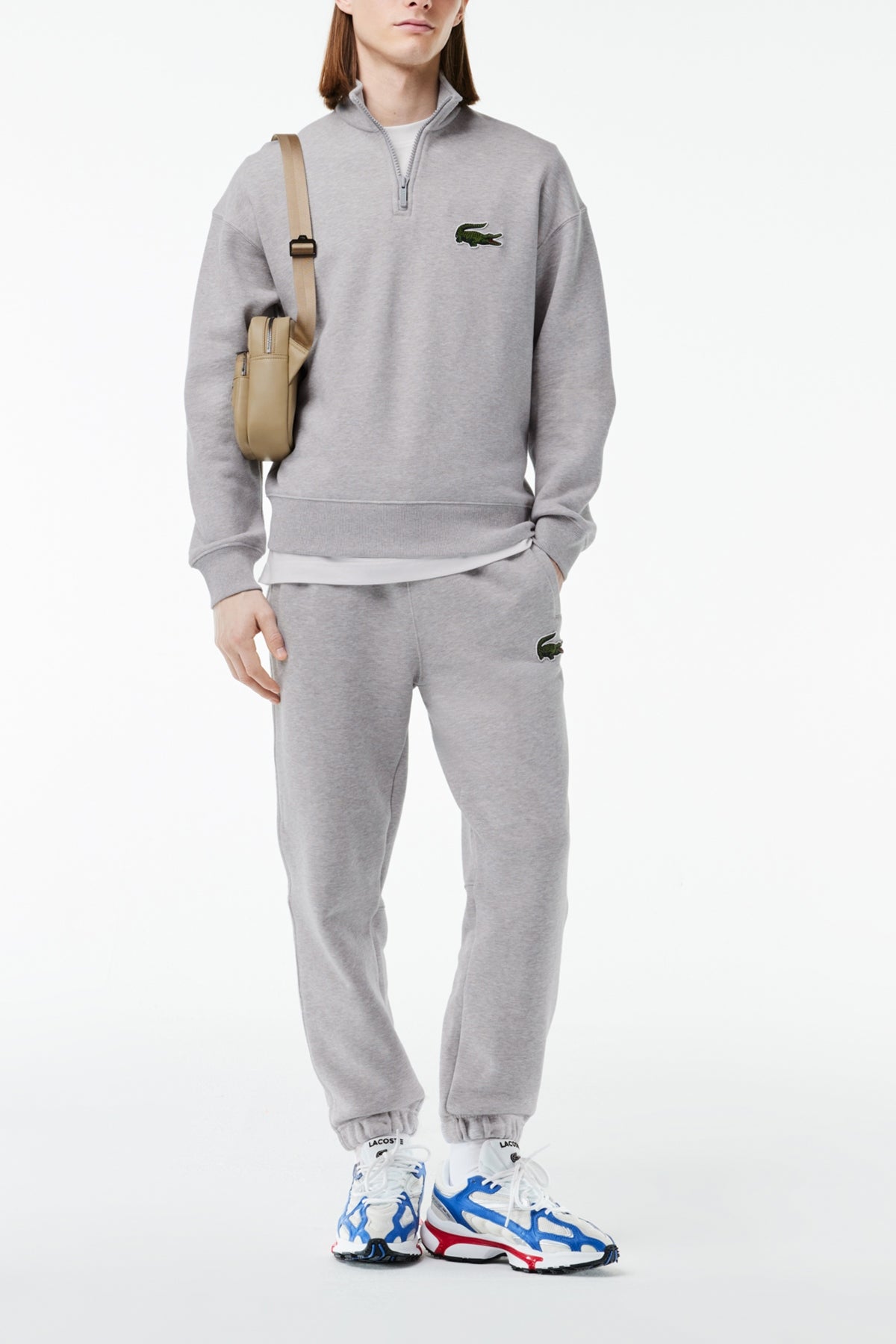 LACOSTE SWEATSHIRT LOOSE FIT en color GRIS  (4)