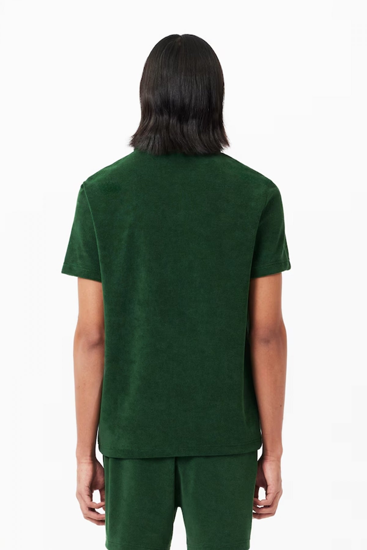 LACOSTE SLEEVED RIBBED COLLAR en color VERDE  (3)