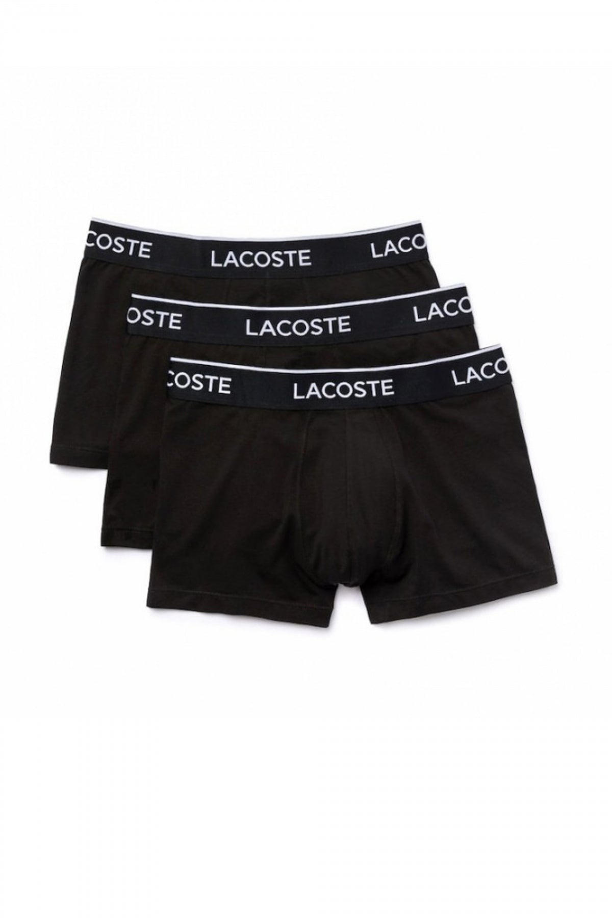 LACOSTE PACK DE TRES CALZONCILLOS TRUNK en color NEGRO  (1)