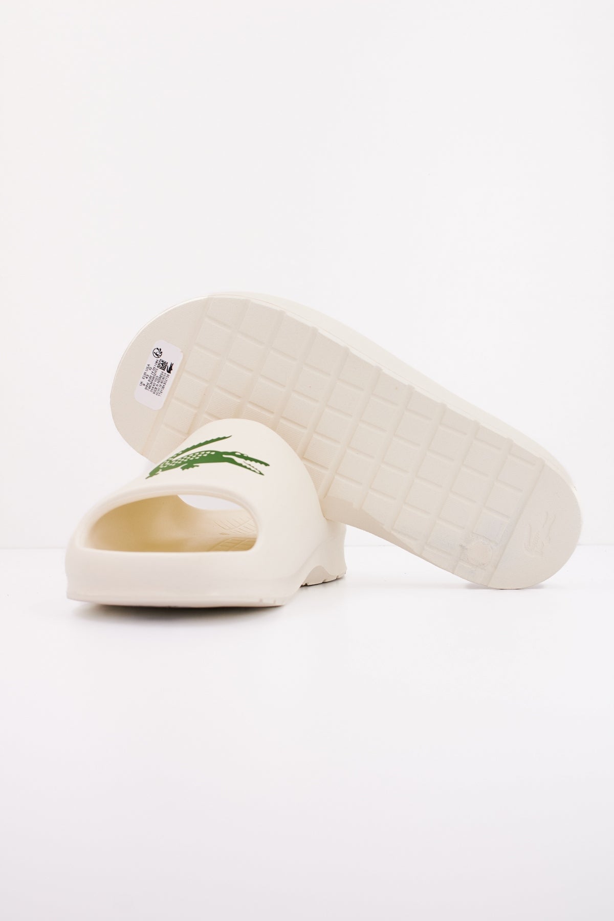 LACOSTE SERVE . SYNTHETIC SLIDE en color BLANCO  (4)