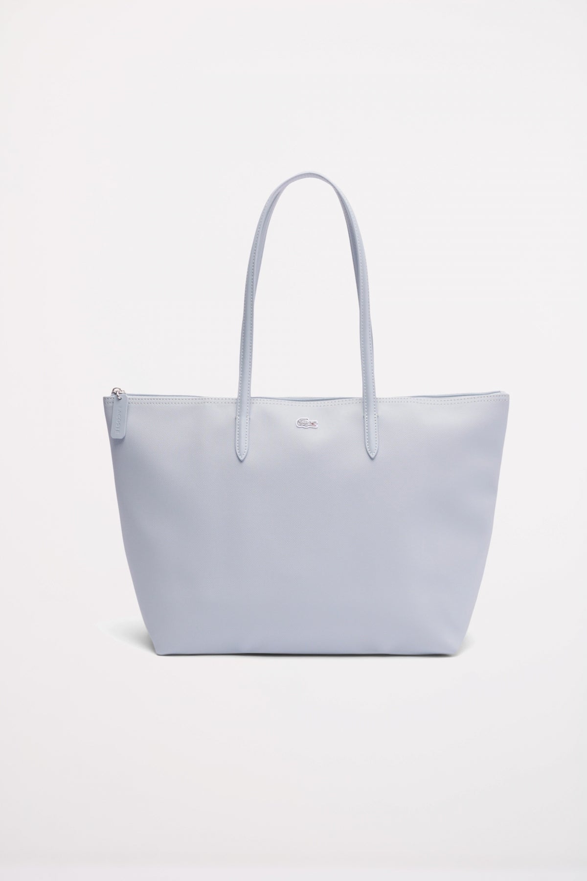 LACOSTE  LARGE COATED CANVAS TOTE en color AZUL  (1)