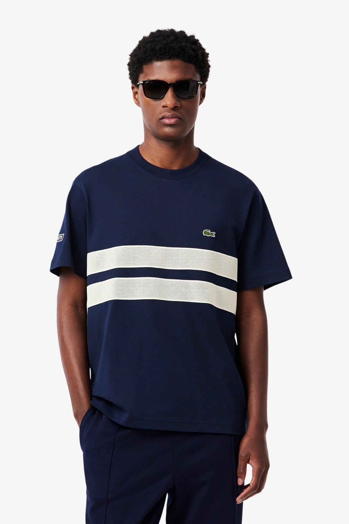 LACOSTE TEE-SHIRT en color AZUL  (1)