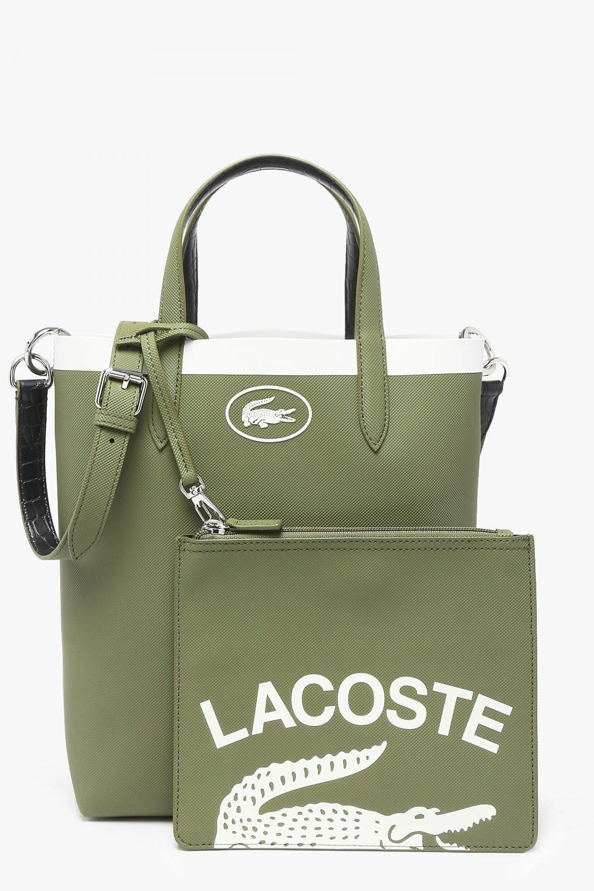 LACOSTE  ANNA SEASONAL SMALL VERTIC en color VERDE  (1)