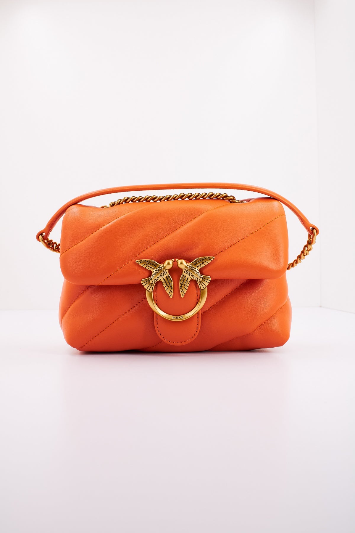 PINKO LOVE PUFF MINI CL en color NARANJA  (1)