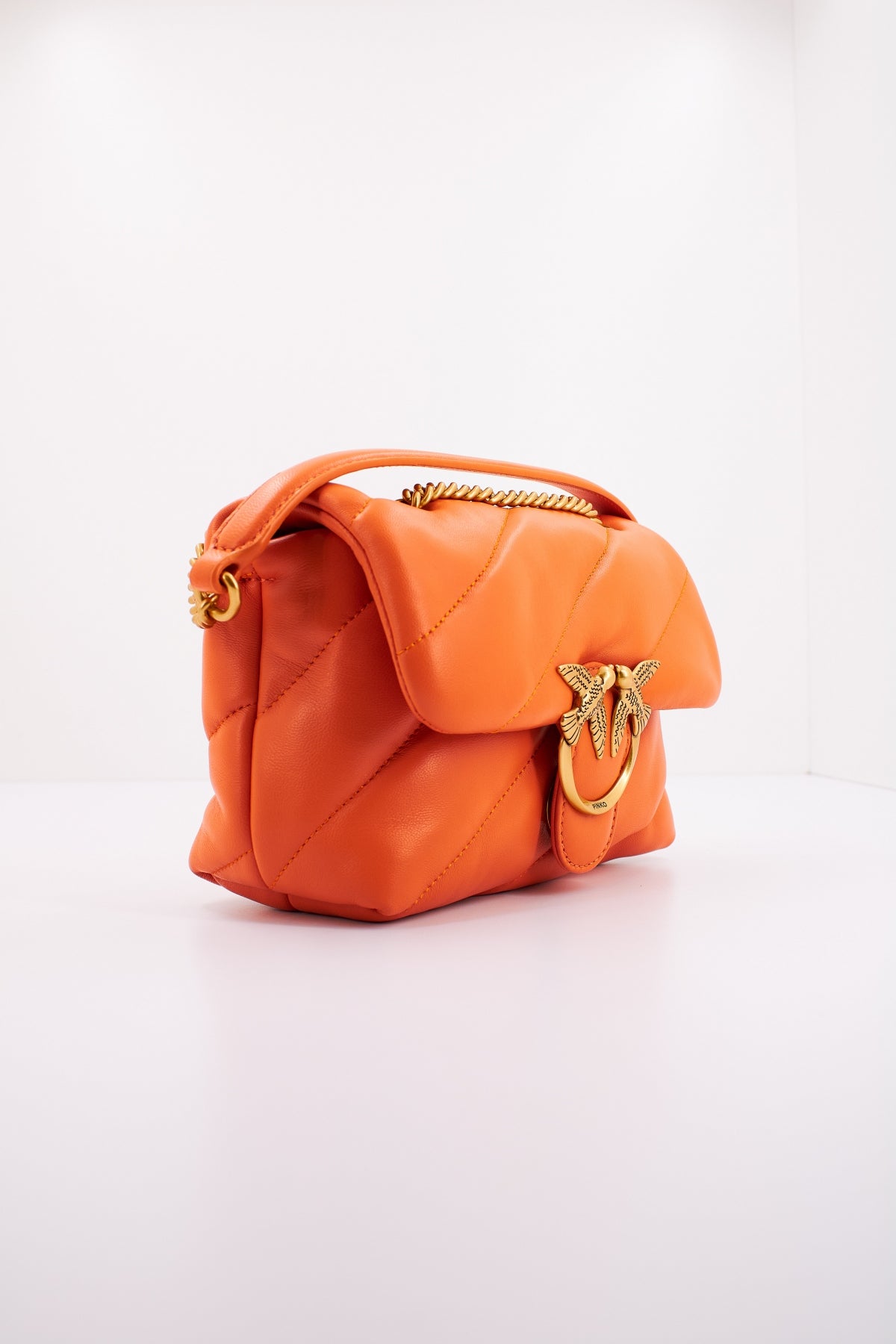 PINKO LOVE PUFF MINI CL en color NARANJA  (2)