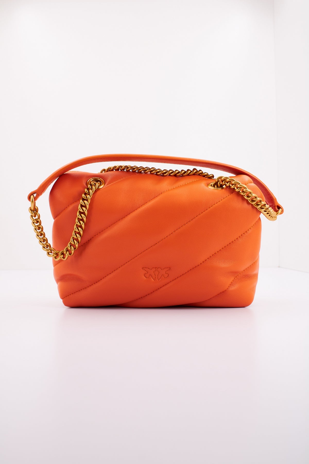 PINKO LOVE PUFF MINI CL en color NARANJA  (3)