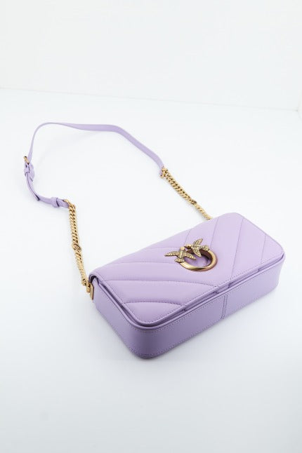 PINKO LOVE CLICK BAGUETTE MIN en color VIOLETA  (3)