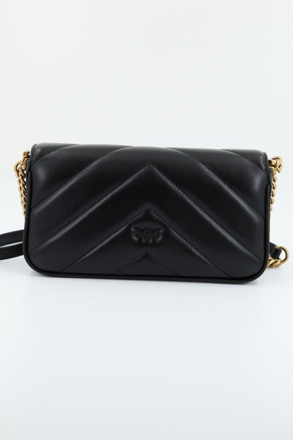 PINKO LOVE CLICK BAGUETTE MIN en color NEGRO  (3)