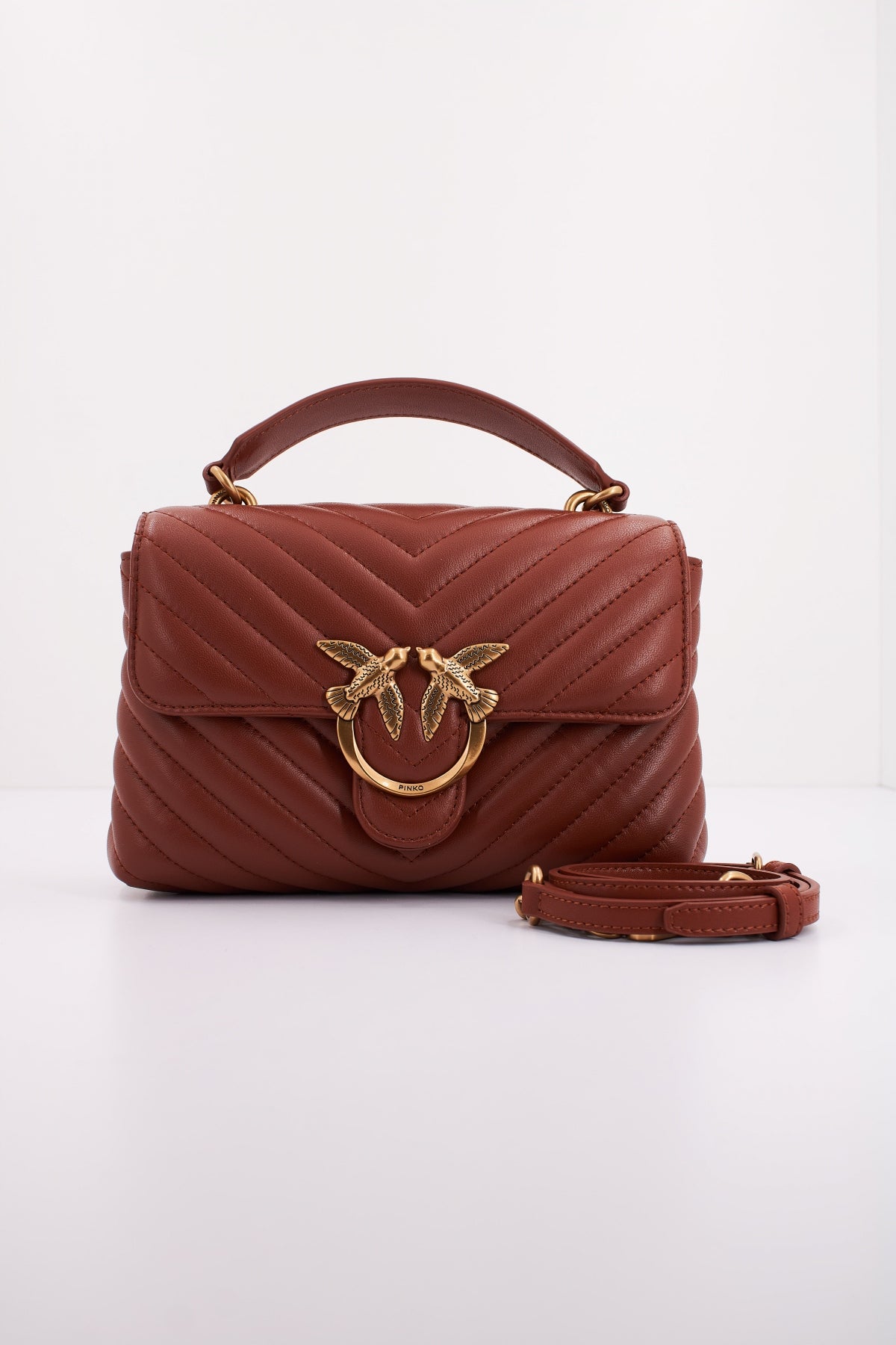 PINKO  LOVE LADY PUFF MINI CL en color MARRON  (1)