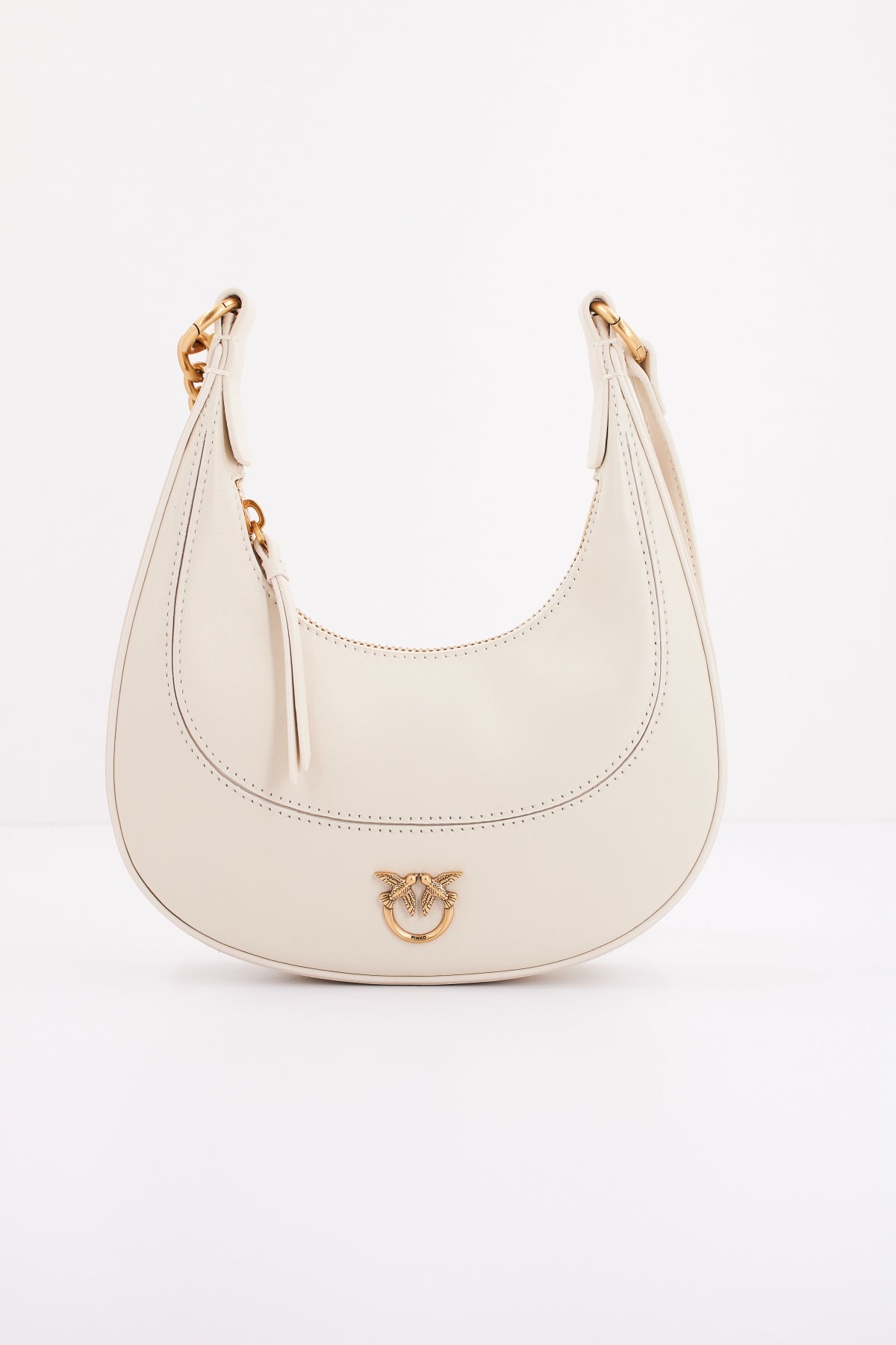 PINKO BRIOCHE HOBO MINI en color BLANCO  (2)