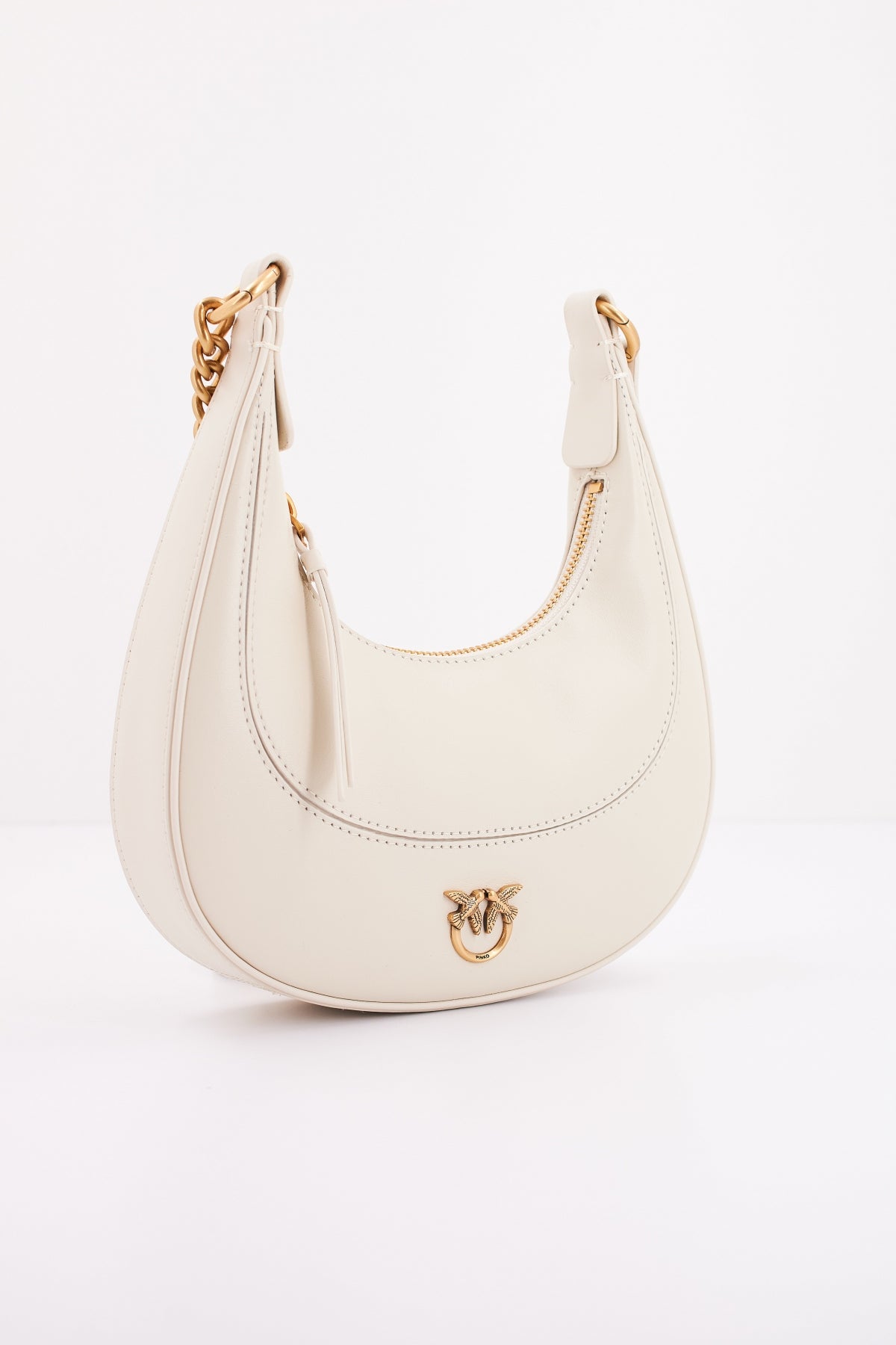 PINKO BRIOCHE HOBO MINI en color BLANCO  (1)