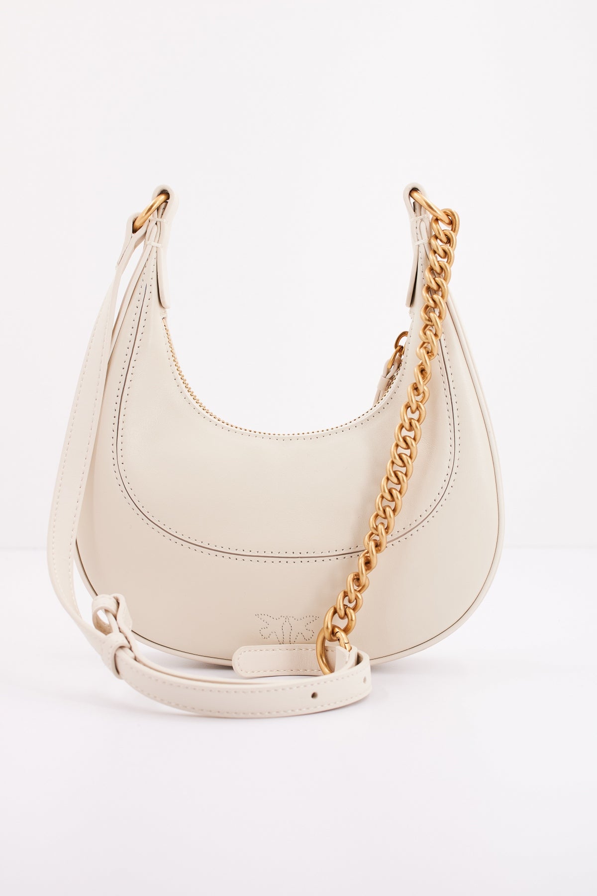 PINKO BRIOCHE HOBO MINI en color BLANCO  (3)