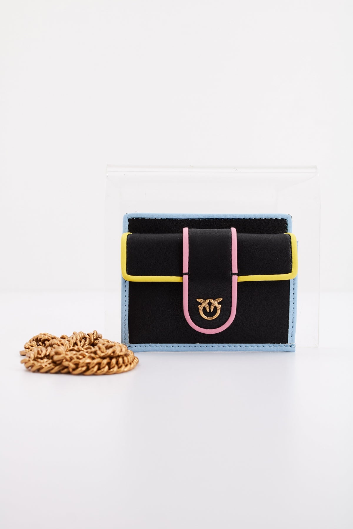 PINKO CARD HOLDER POCKET en color NEGRO  (1)