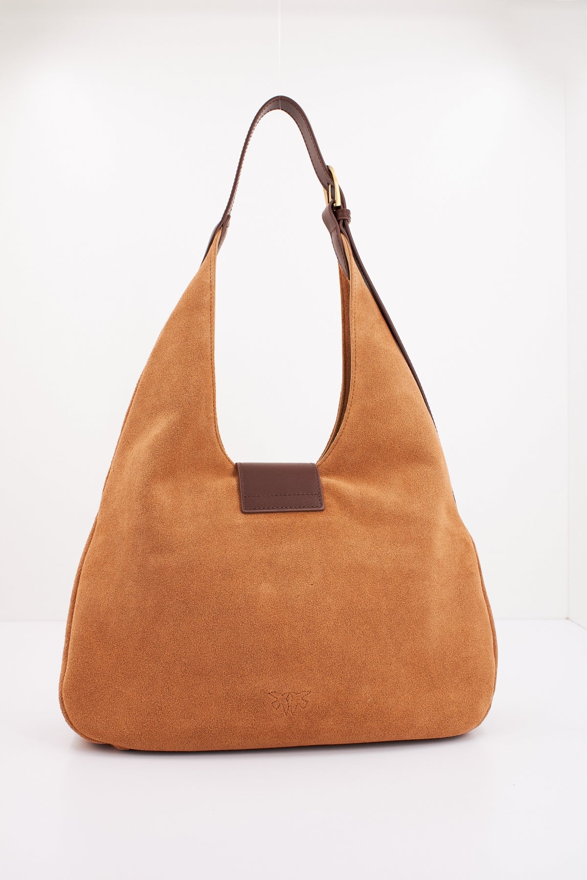 PINKO HOBO MINI en color MARRON CLARO  (3)