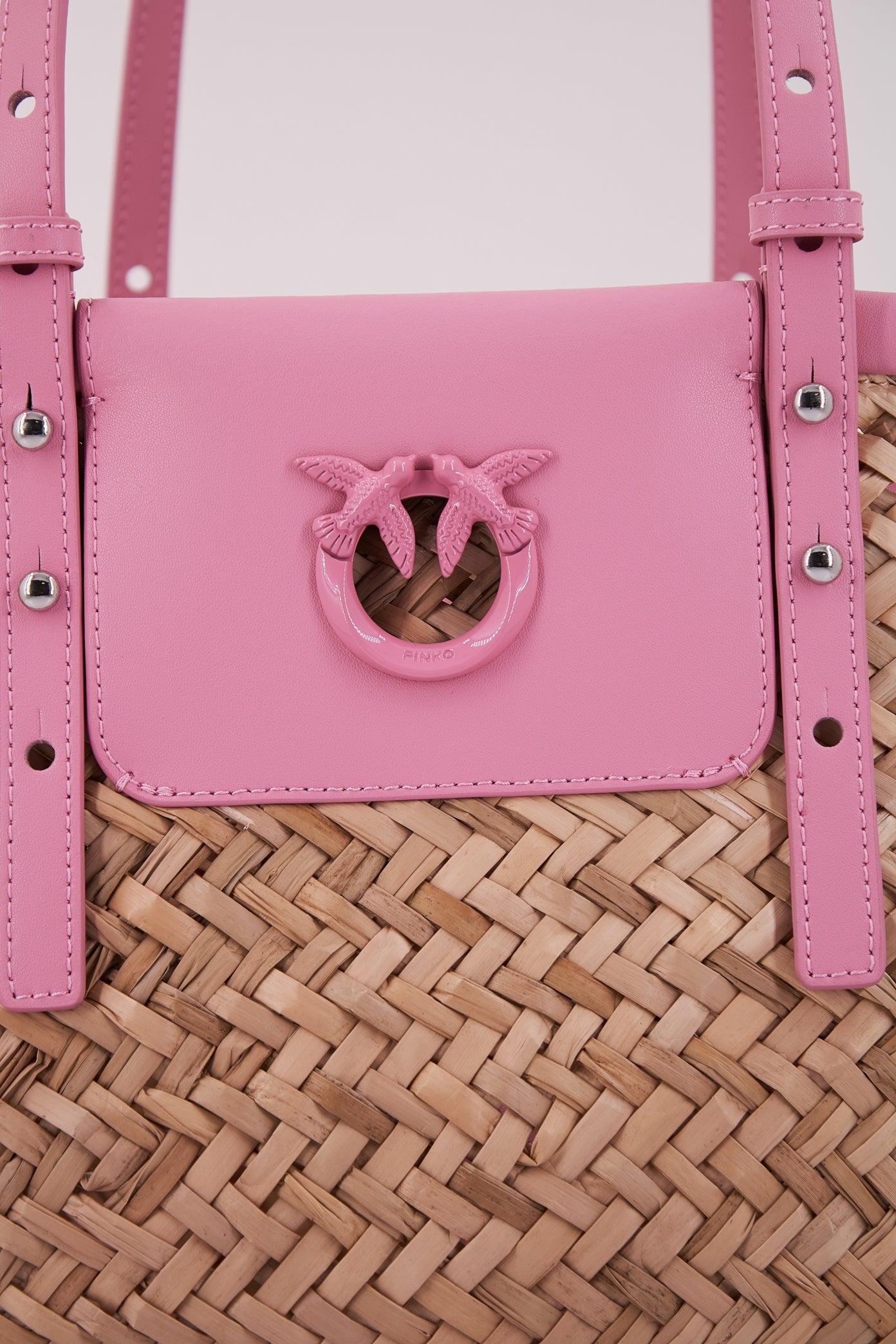 PINKO  LOVE SUMMER BASKET en color ROSA  (4)