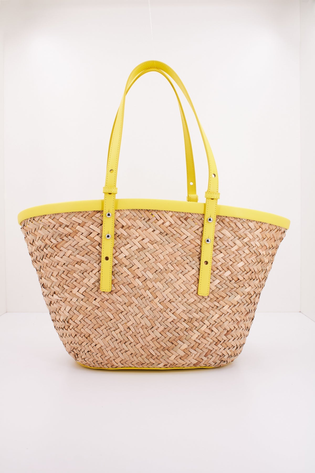 PINKO  LOVE SUMMER BASKET en color AMARILLO  (3)