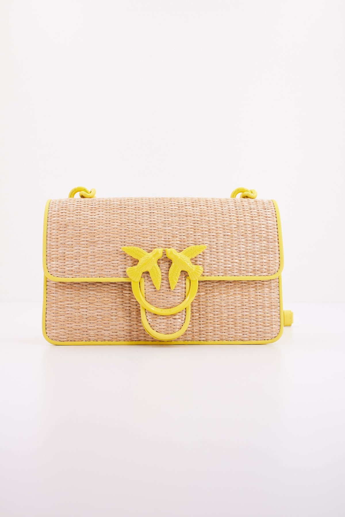 PINKO LOVE ONE MINI LIGHT CL en color AMARILLO  (2)