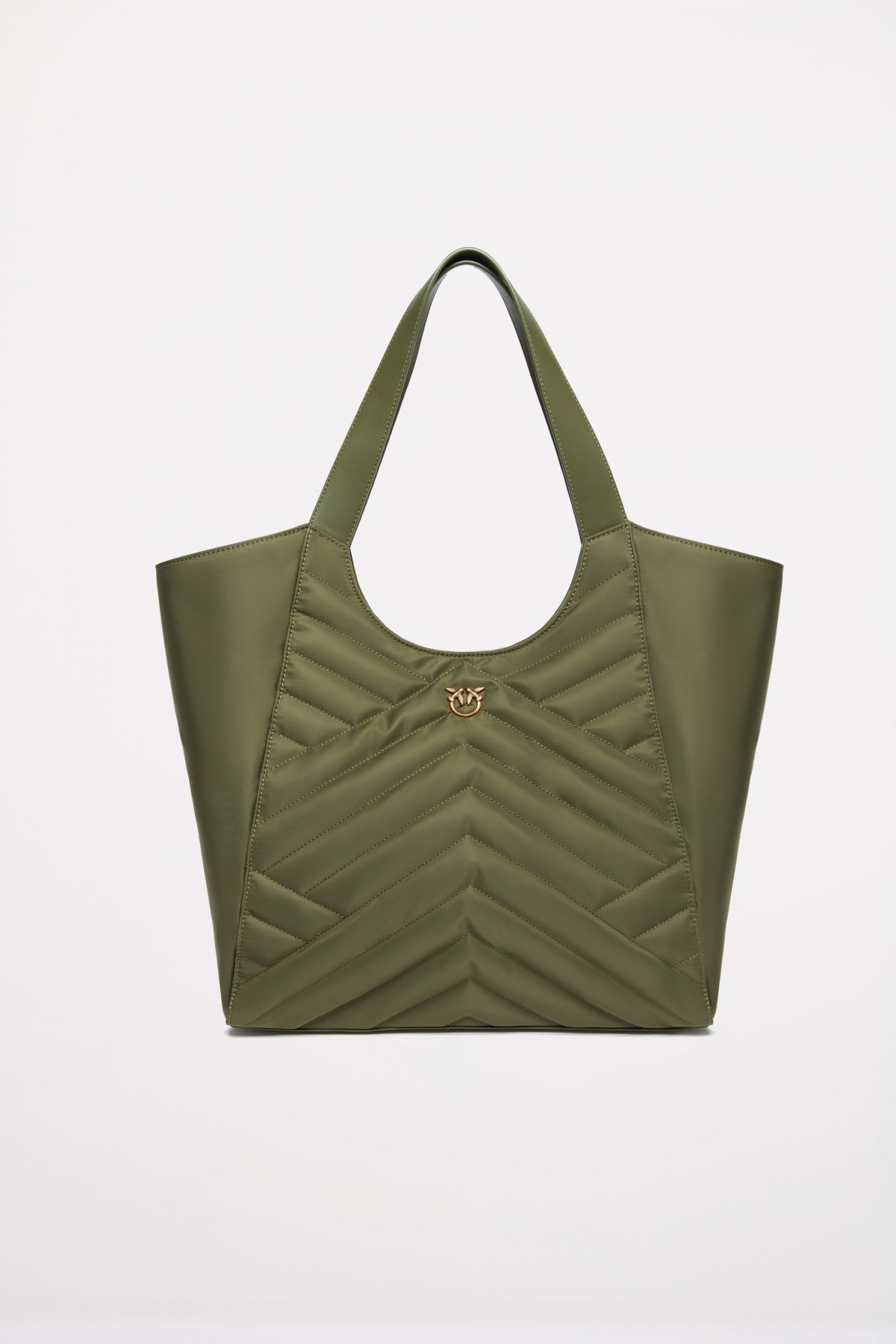 PINKO TOTE BAG PUZZLE RECYCLE en color VERDE  (1)