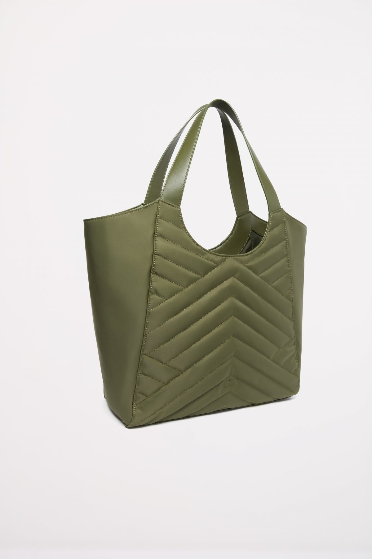 PINKO TOTE BAG PUZZLE RECYCLE en color VERDE  (2)