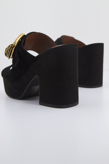 KURT GEIGER LONDON MAYFAIR PLATFORM SANDAL en color NEGRO  (3)