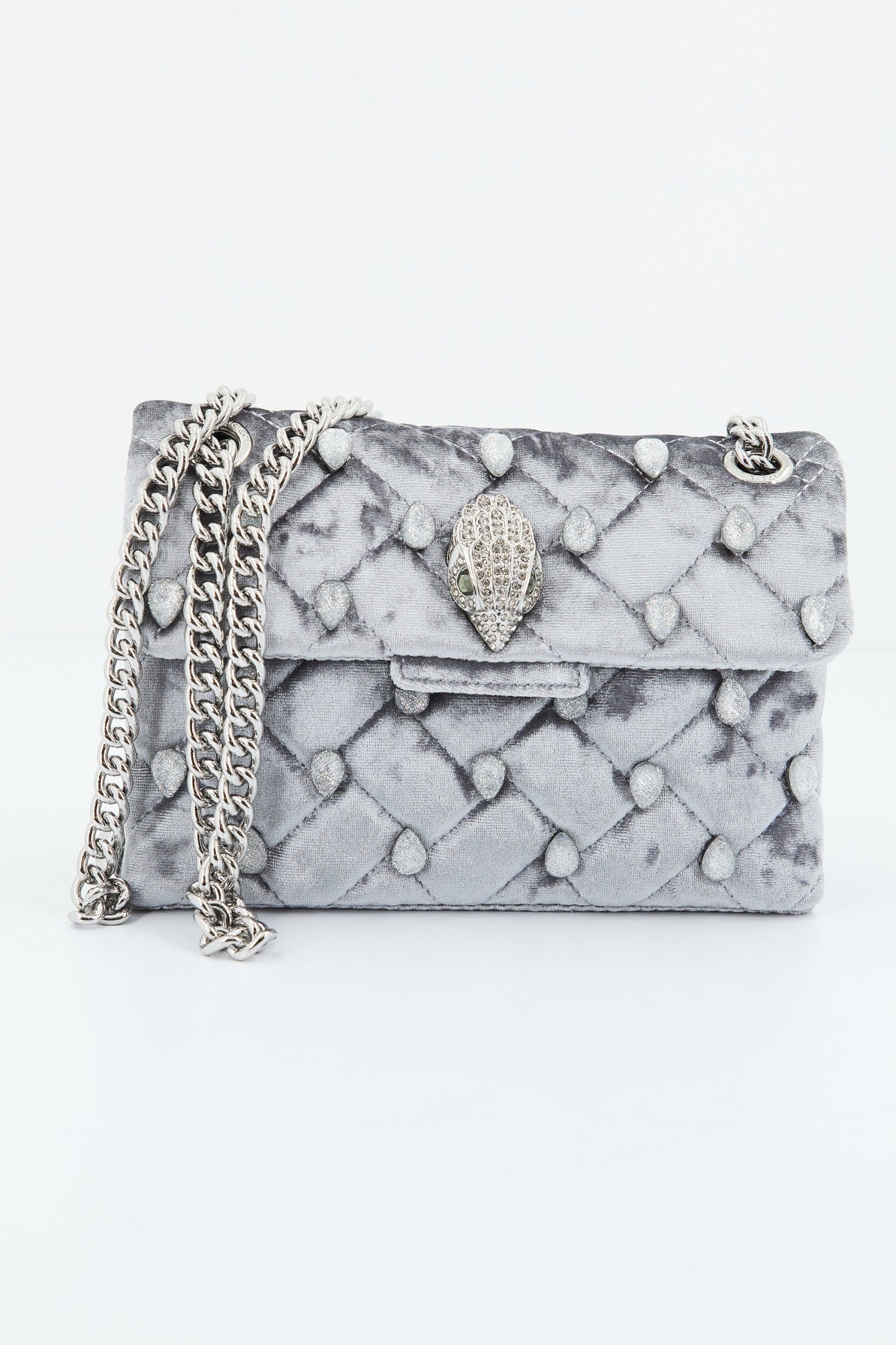 KURT GEIGER LONDON MINI KENSINGTON CRYS en color PLATA  (2)