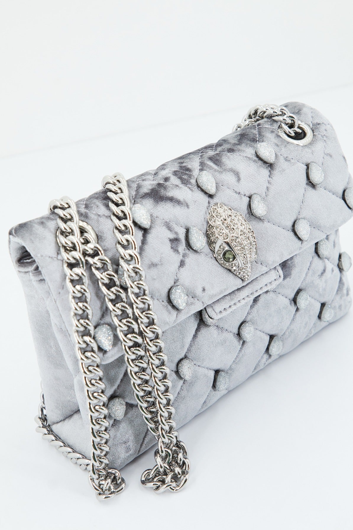 KURT GEIGER LONDON MINI KENSINGTON CRYS en color PLATA  (3)