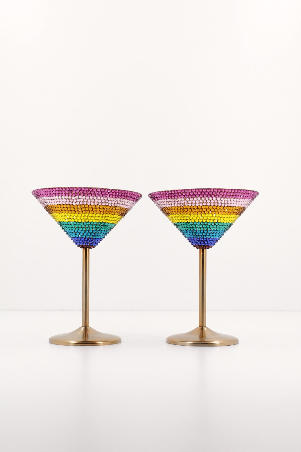 KURT GEIGER LONDON CRYSTAL MARTINI GLASSES en color MULTICOLOR  (1)