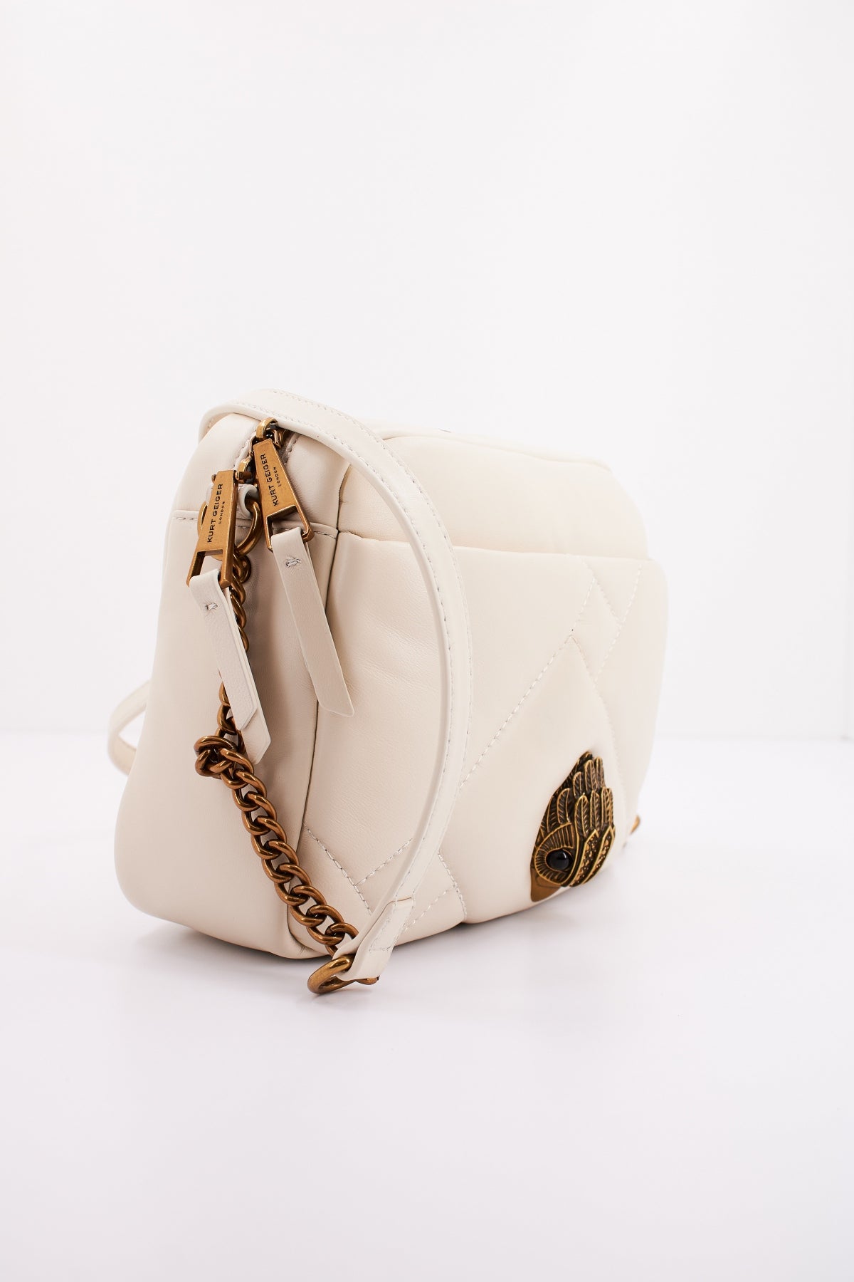 KURT GEIGER LONDON KENSINGTON PUFF CAMERA en color BLANCO  (1)