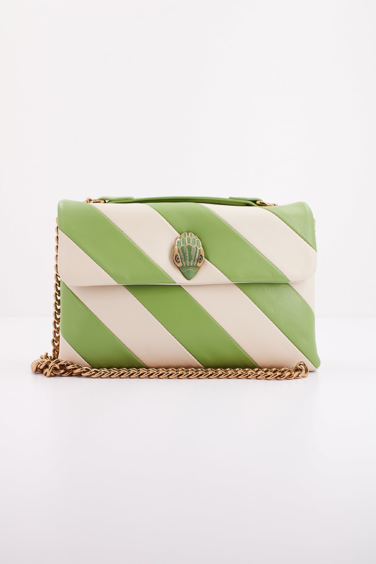 KURT GEIGER LONDON MD KENSINGTON BAG L en color VERDE  (2)