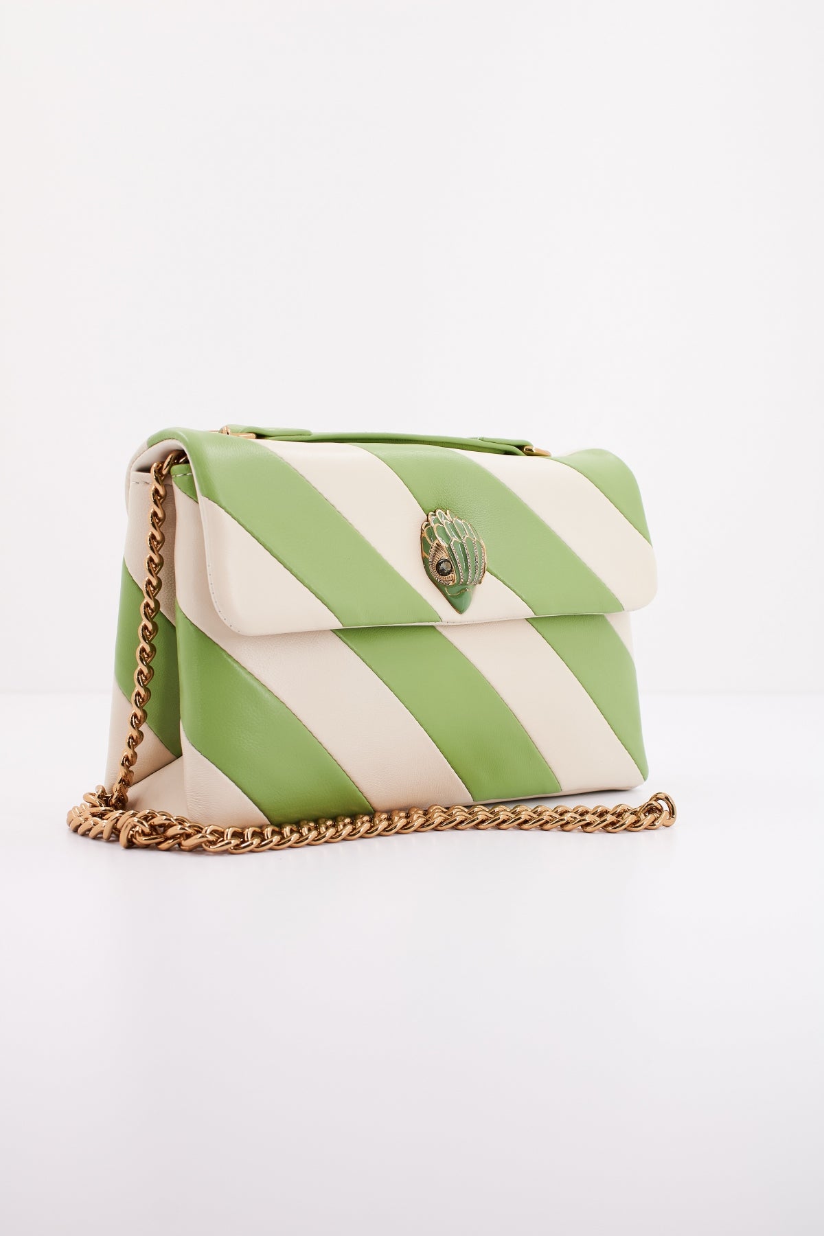 KURT GEIGER LONDON MD KENSINGTON BAG L en color VERDE  (1)