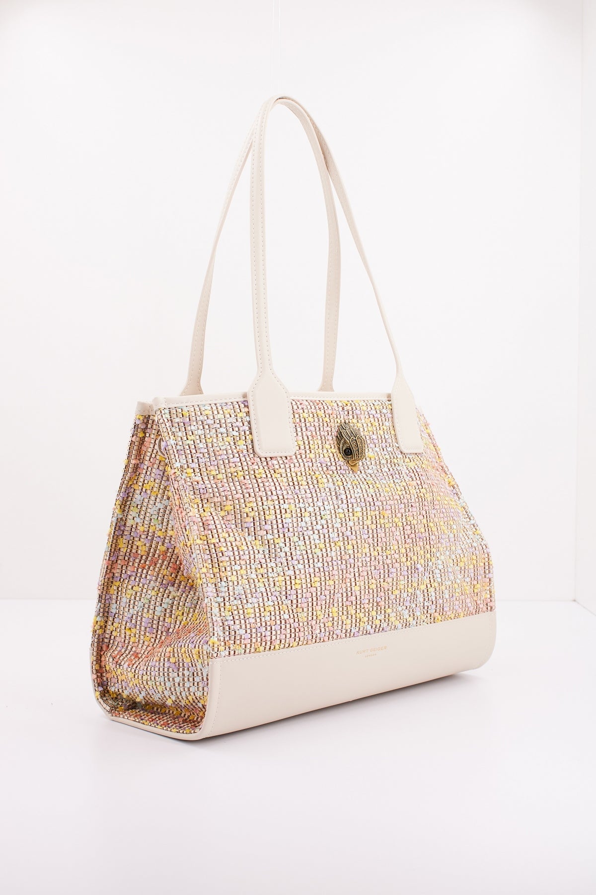 KURT GEIGER LONDON RAFFIA SQ SM SHOPPER en color BEIS  (1)