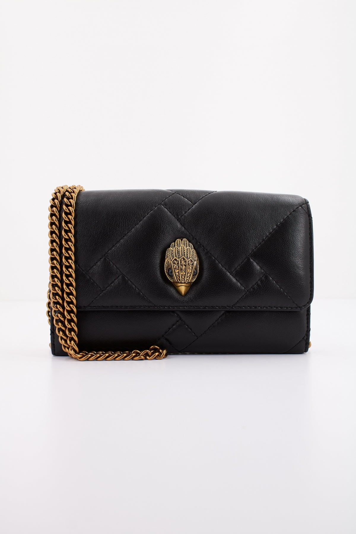 KURT GEIGER LONDON WALLET ON CHAIN PUFF en color NEGRO  (1)