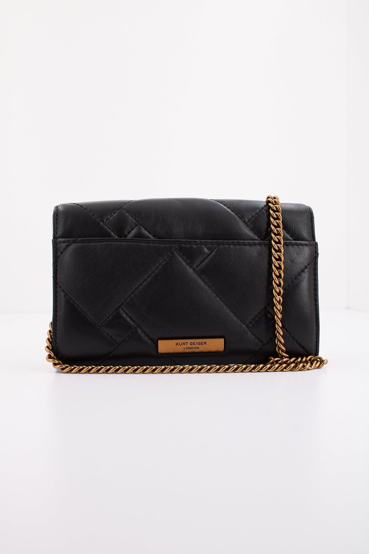 KURT GEIGER LONDON WALLET ON CHAIN PUFF en color NEGRO  (3)