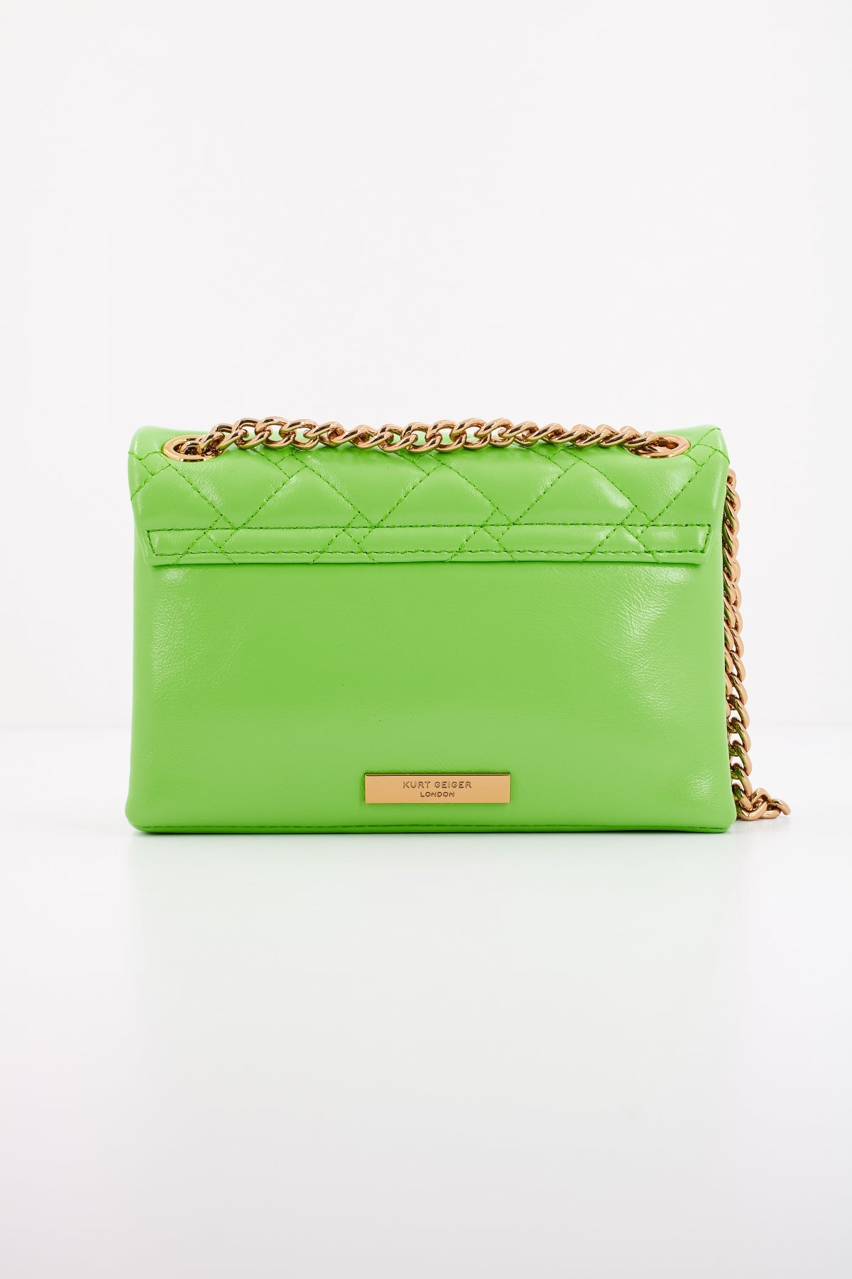 KURT GEIGER LONDON  LEATHER MINI KENSINGTON en color VERDE  (3)