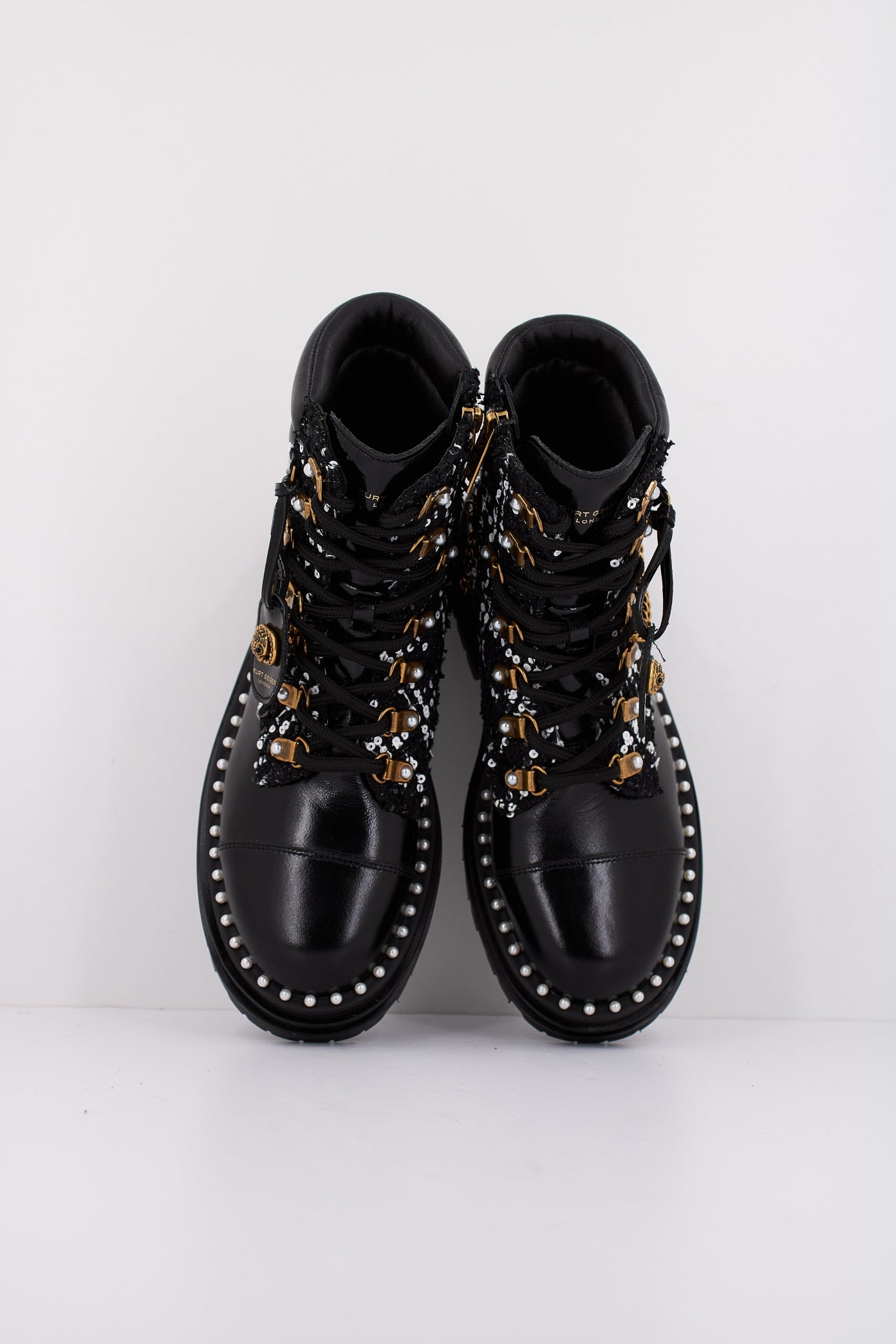 KURT GEIGER LONDON CHELSEA COMBAT BOOT en color NEGRO  (3)