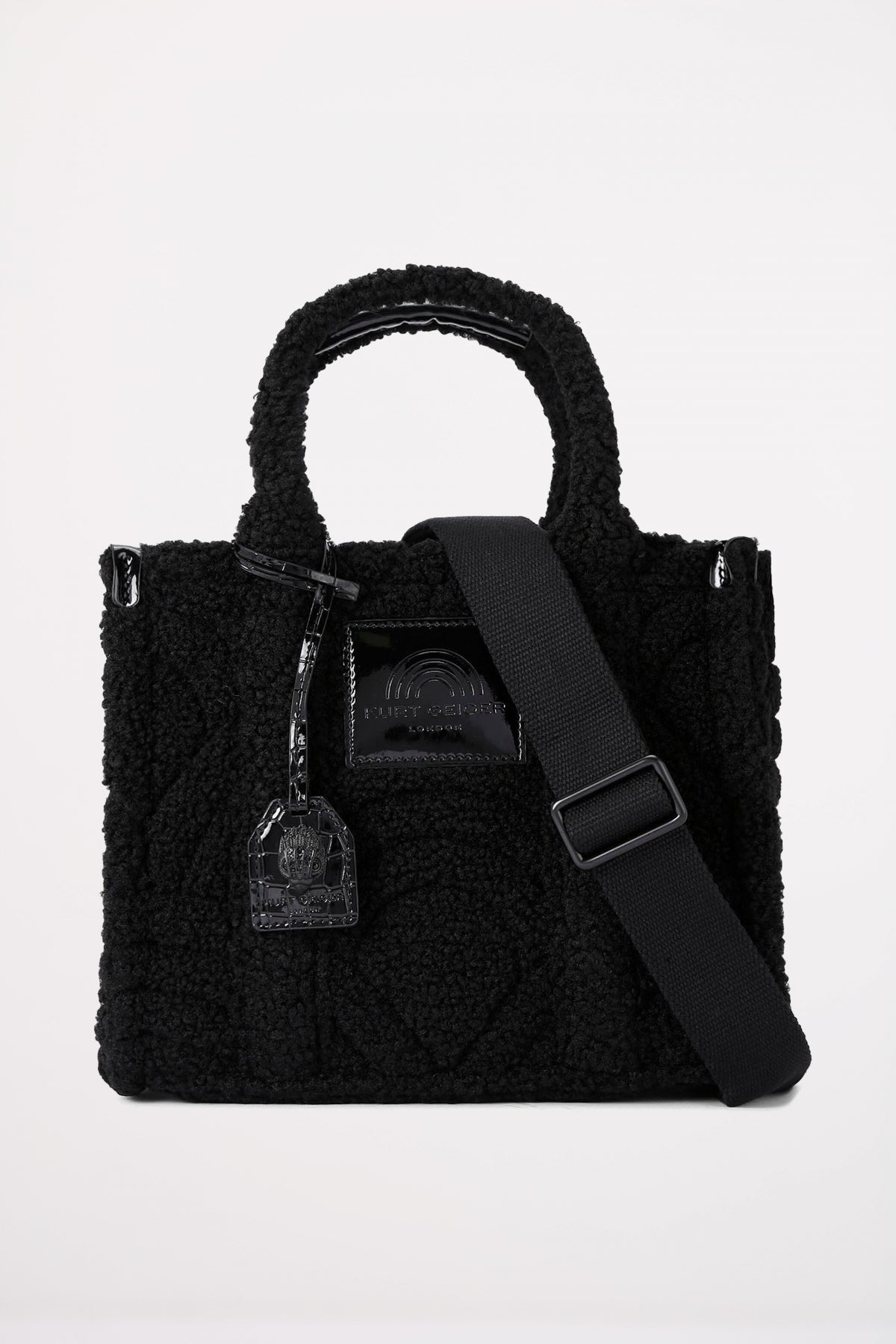 KURT GEIGER LONDON F FUR SM SOUTHBANK TOTE en color NEGRO  (1)