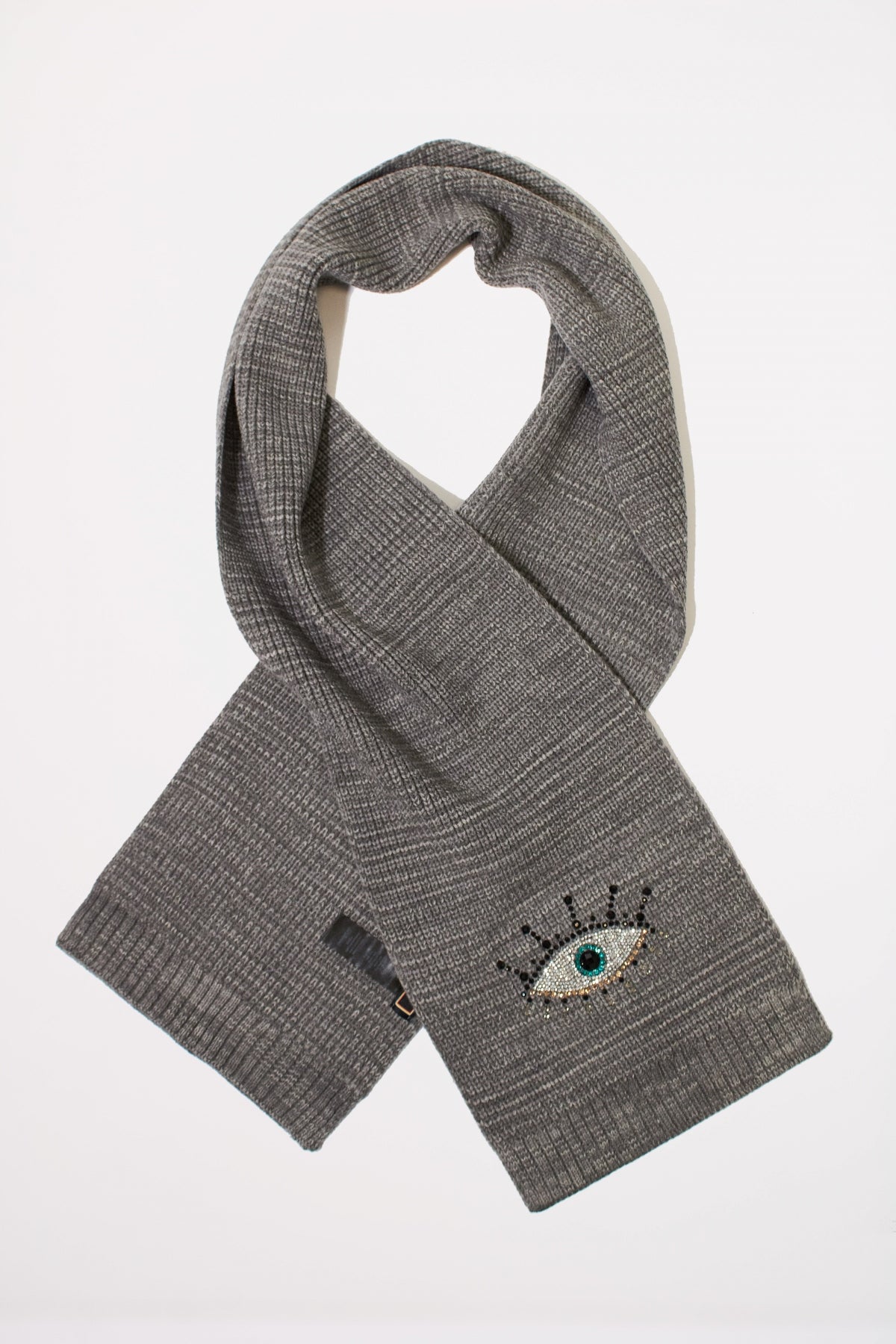 KURT GEIGER LONDON EVIL EYE SCARF en color GRIS  (2)