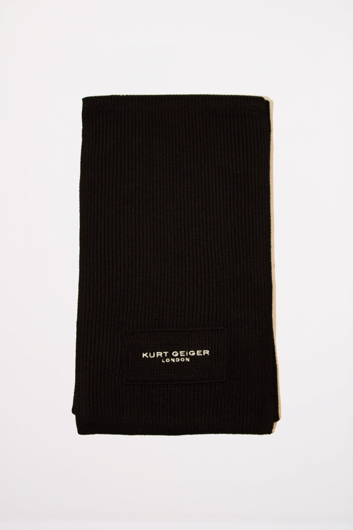 KURT GEIGER LONDON KGL KNITTED SCARF en color NEGRO  (1)